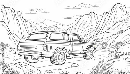Driving an Off-road Vehicle Through a Rugged Mountain Landscape