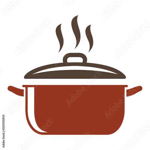 Minimalist Cooking Pot Logo Design.