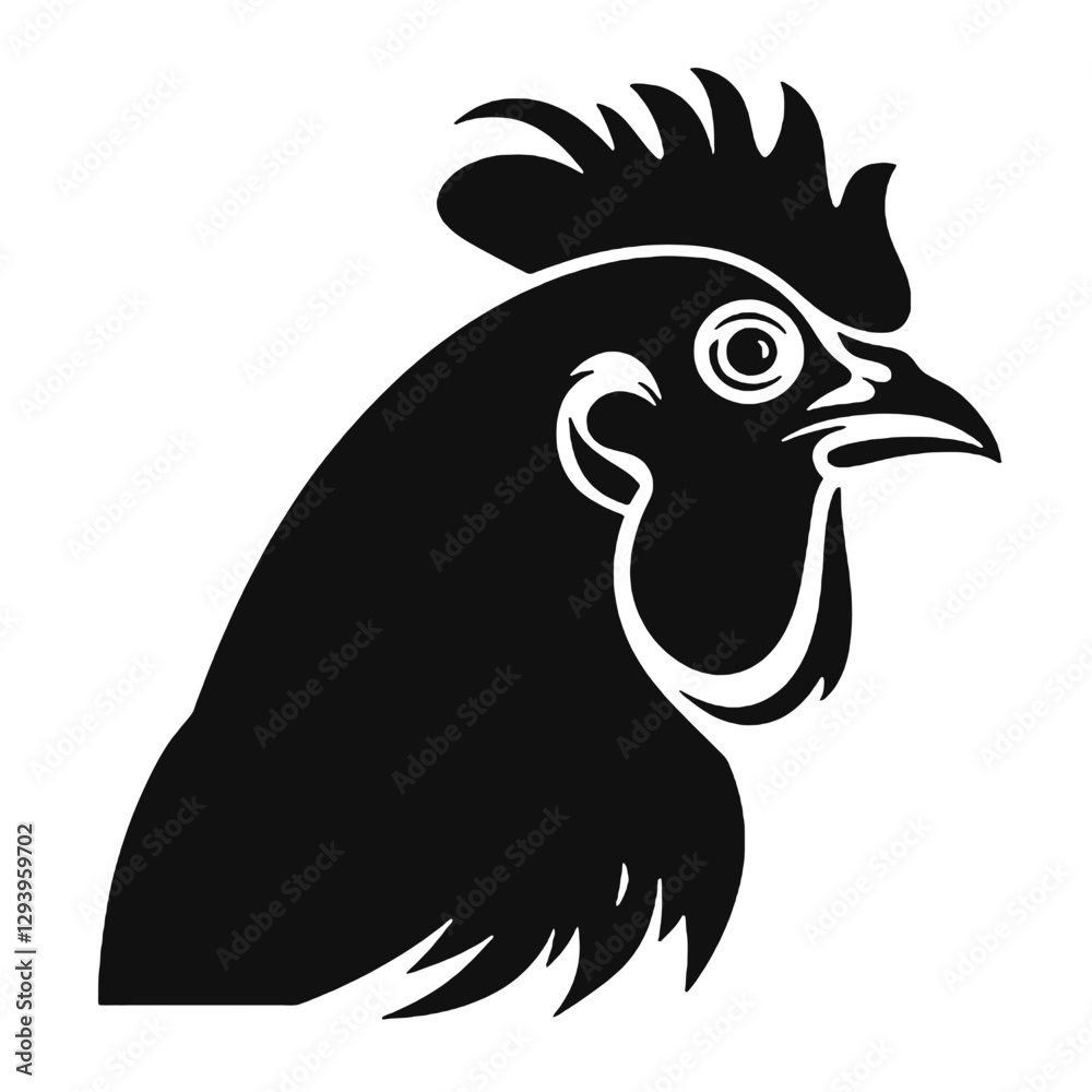 Obraz premium rooster head mascot