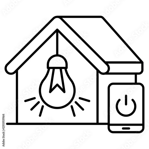 A unique design icon of purse