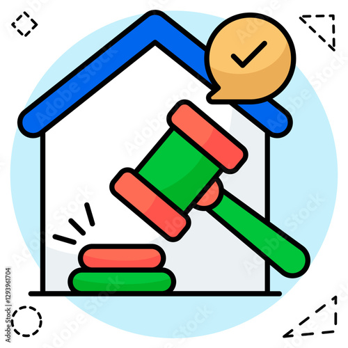 A unique design icon of lighthouse