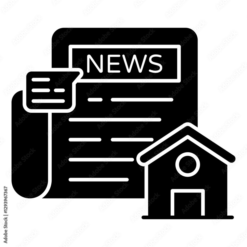 A unique design icon of mountains with hot air balloon showcasing hills station