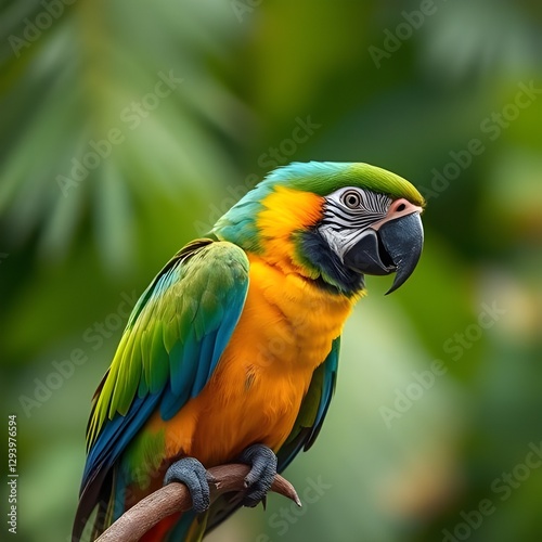 blue and yellow macaw