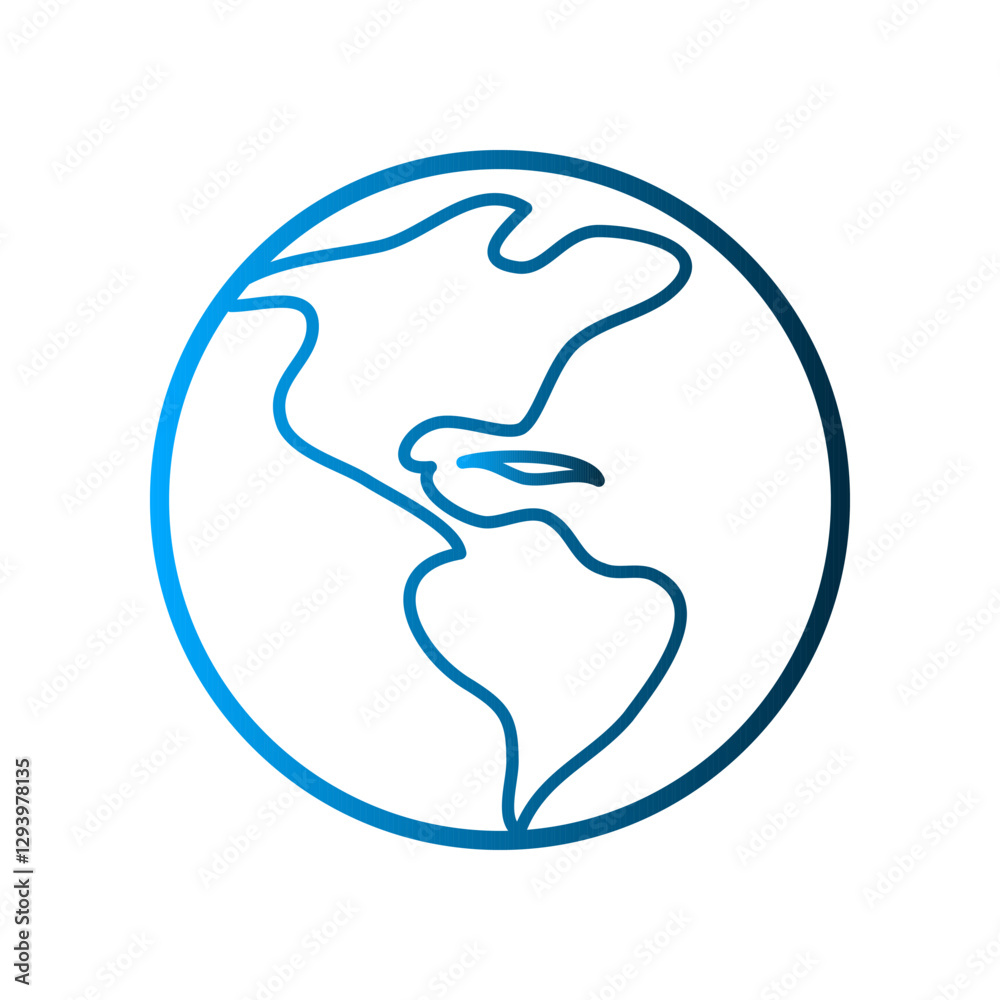 Globe icon design template Globe icon design template