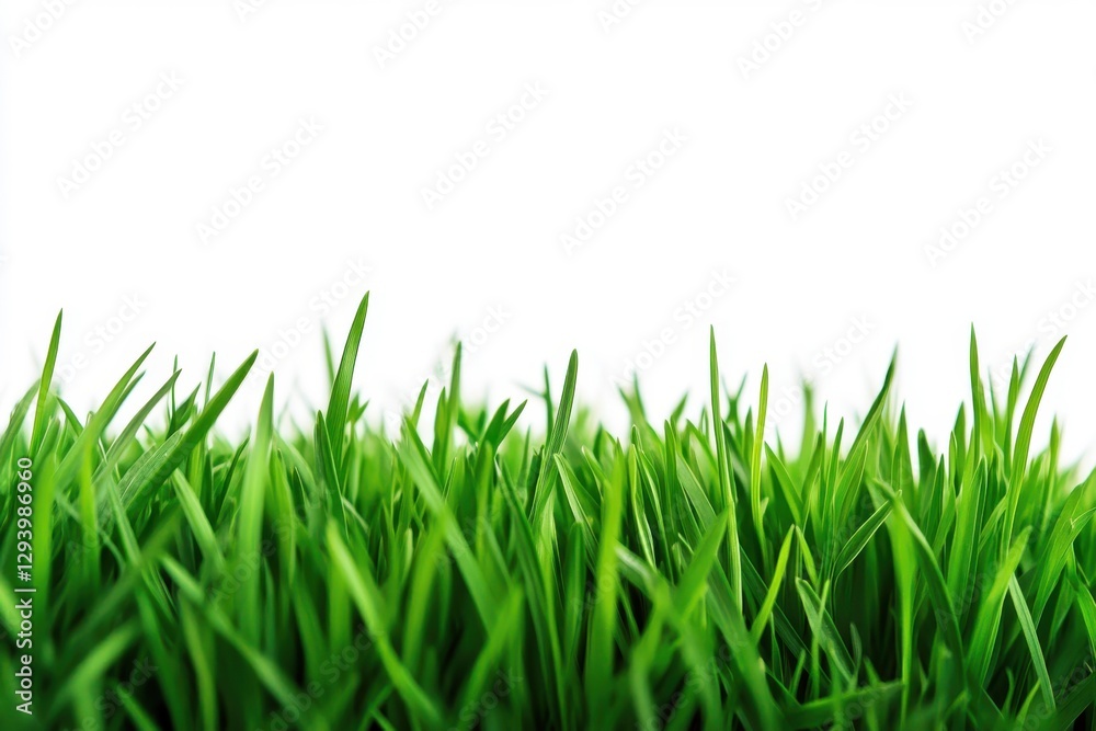 Obraz premium Lush green grass landscape for nature lovers, ideal for eco-conscious designs and organic lifestyle themes, perfect for outdoor enthusiasts and environmental projects