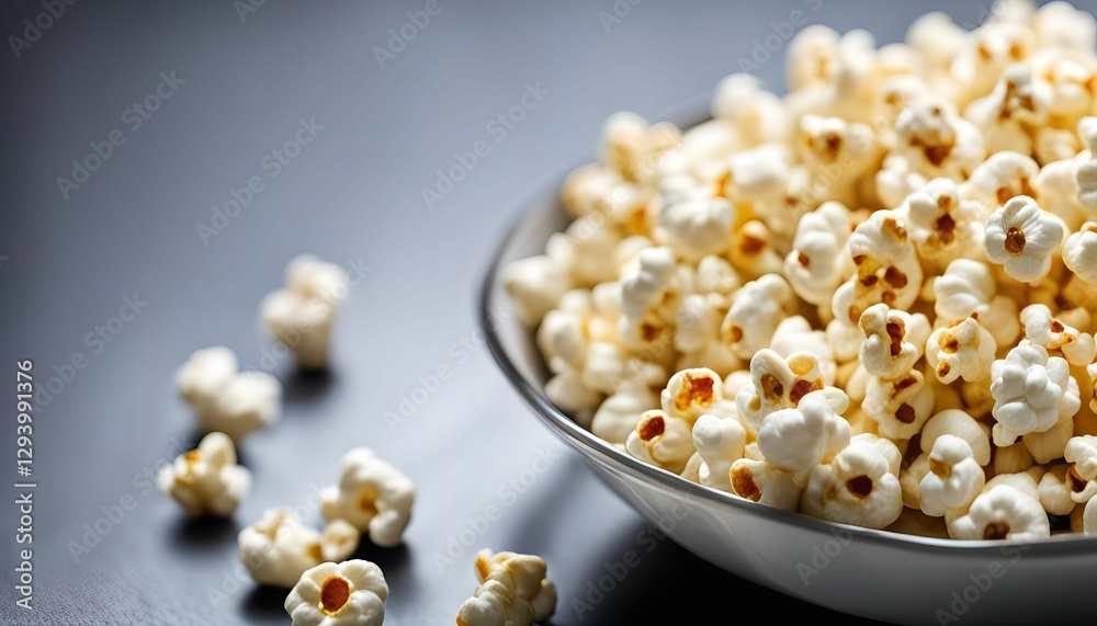 Bowl of Popcorn on Table Bowl of Popcorn on Table