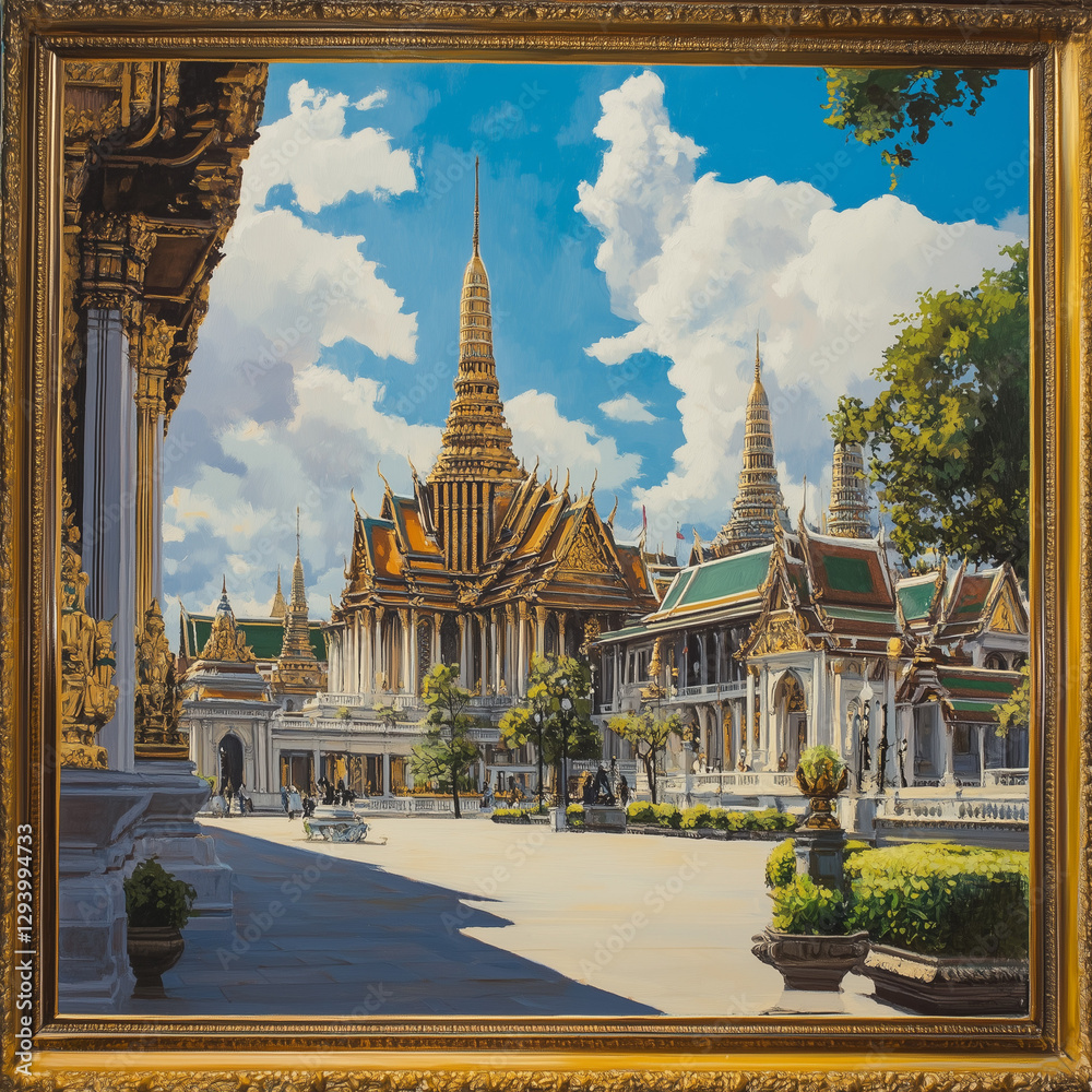 Naklejka premium Grand Palace, Bangkok