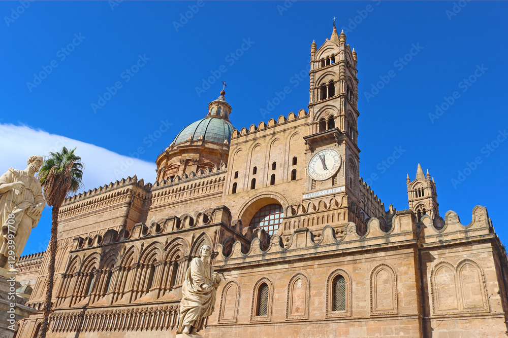 Fototapeta premium Palermo cathedral, Palermo, Sicily, Italy