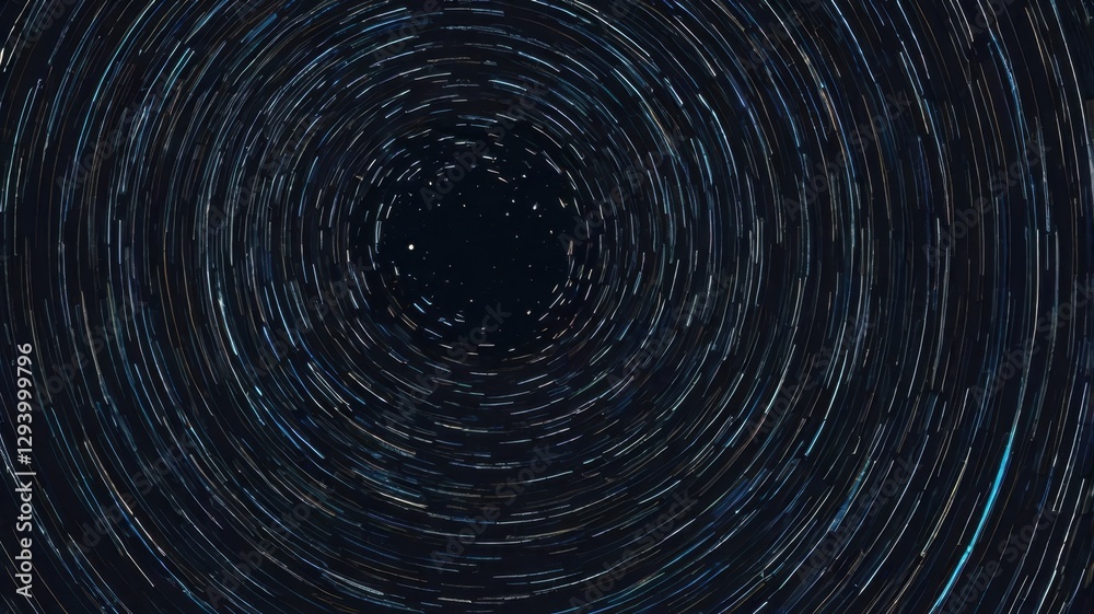 Obraz premium Abstract Blue and White Star Trail Icon Isolated on White Background Creating a Circular Motion Effect with Swirling Radial Lines