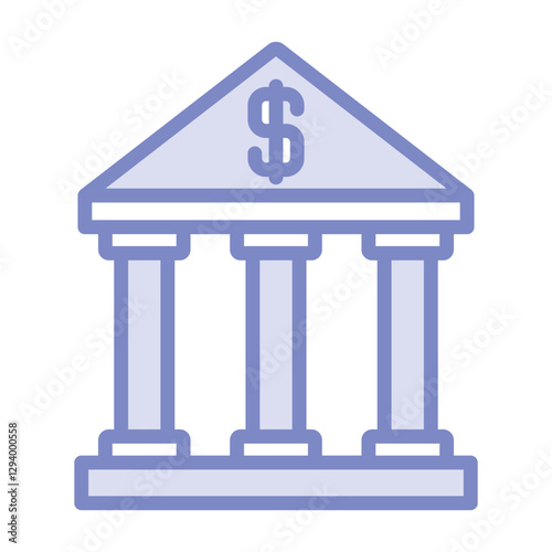 Bank  duotone line icon, vector, pixel perfect, illustrator file 
