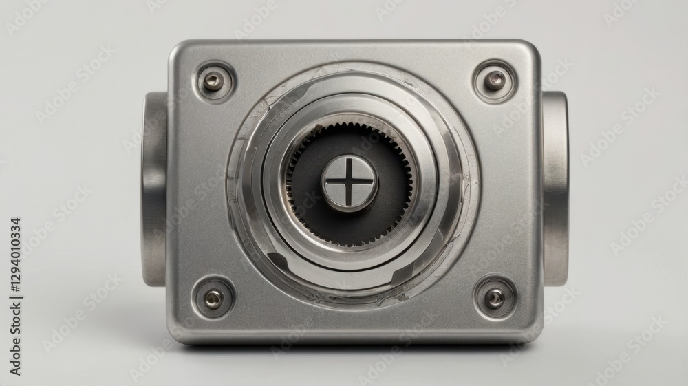 Minimal Silver Throttle Control Icon Isolated on White Showing Metallic Design and Technical Precision Minimal Silver Throttle Control Icon Isolated on White Showing Metallic Design and Technical Precision