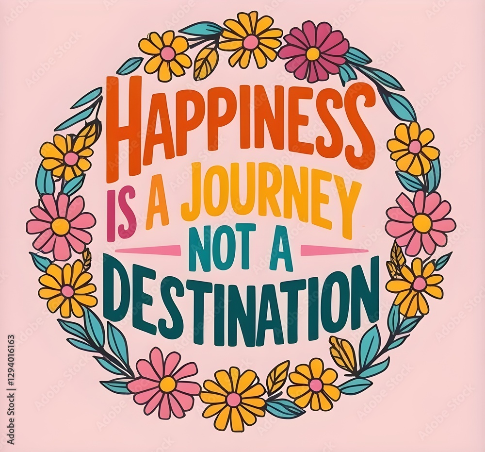 Obraz premium typography designs,card designs,poster designs,sumer vibes,happiness qoute