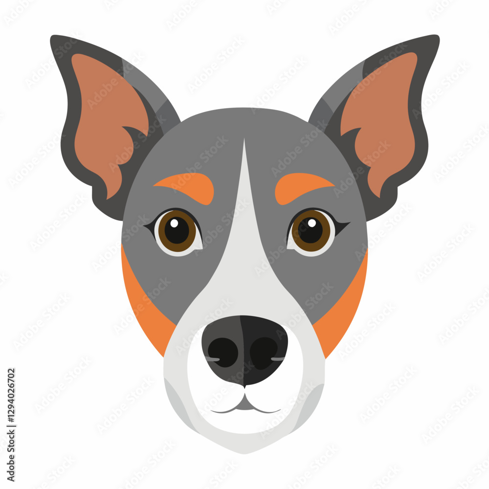 Obraz premium Vector illustration of a dog