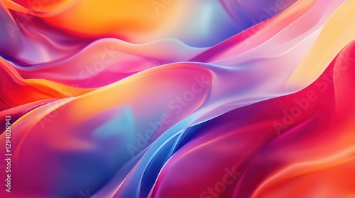Wallpaper Mural A vibrant close-up of a colorful abstract background, featuring swirling hues and a softly blurred backdrop. Torontodigital.ca