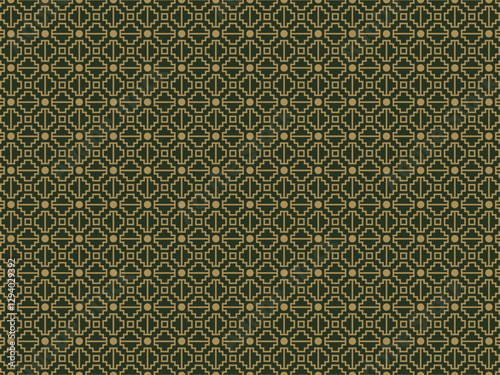 square and cross illusion gold color