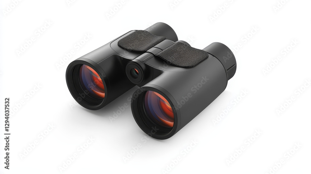 Professional camera lens binoculars glass look-see spyglass optics device camera digital focus optical equipment vector illustration Professional camera lens binoculars glass look-see spyglass optics device camera digital focus optical equipment vector illustration