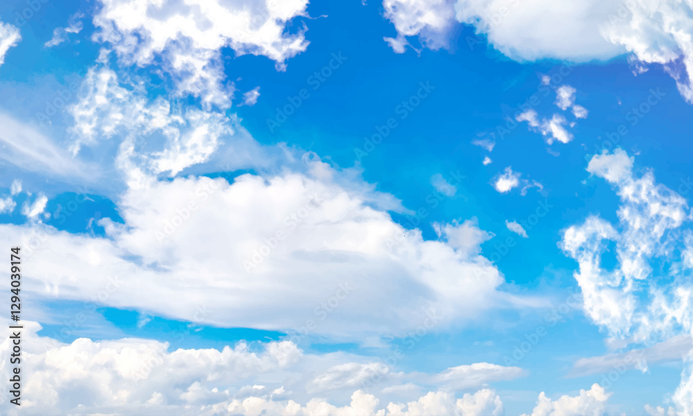 Blue sky.  Blue sky with white clouds. heaven on a sunny day