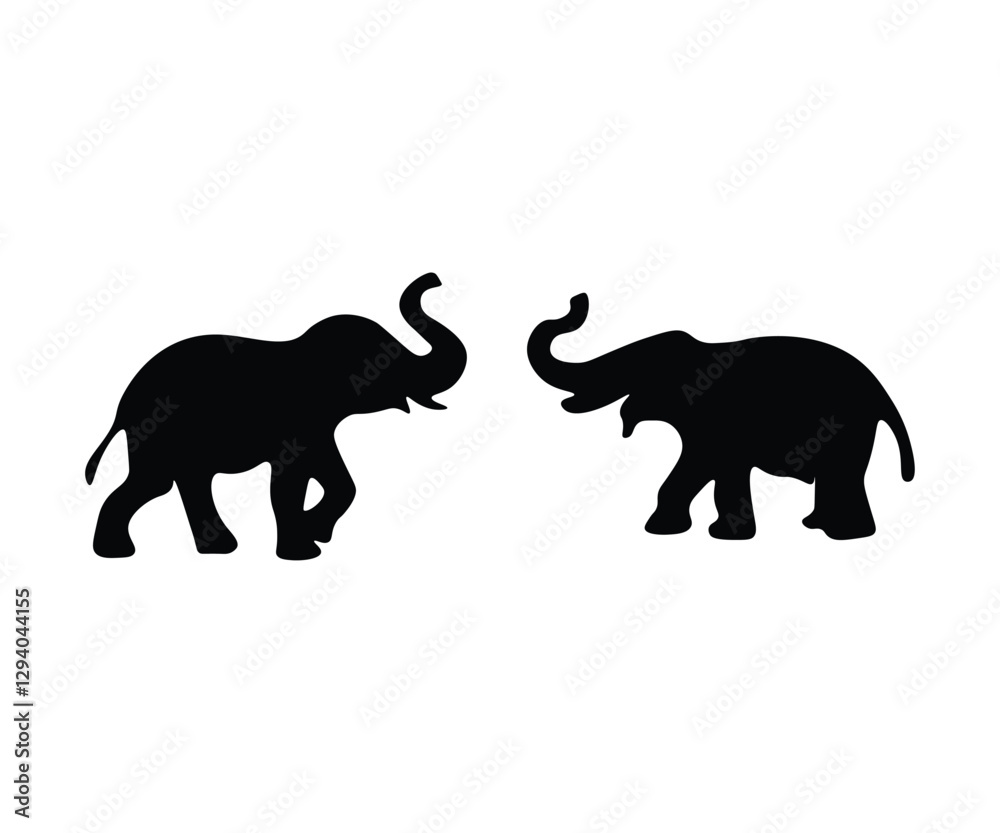 Fototapeta premium Elephant Silhouette