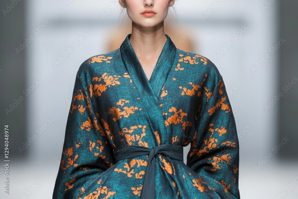 intricately detailed close-up of high-fashion garment on runway showcasing exquisite craftsmanship and texture of luxury intricately detailed close-up of high-fashion garment on runway showcasing exquisite craftsmanship and texture of luxury