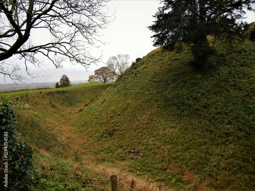Old Sarum ring ditch enclosure photo
