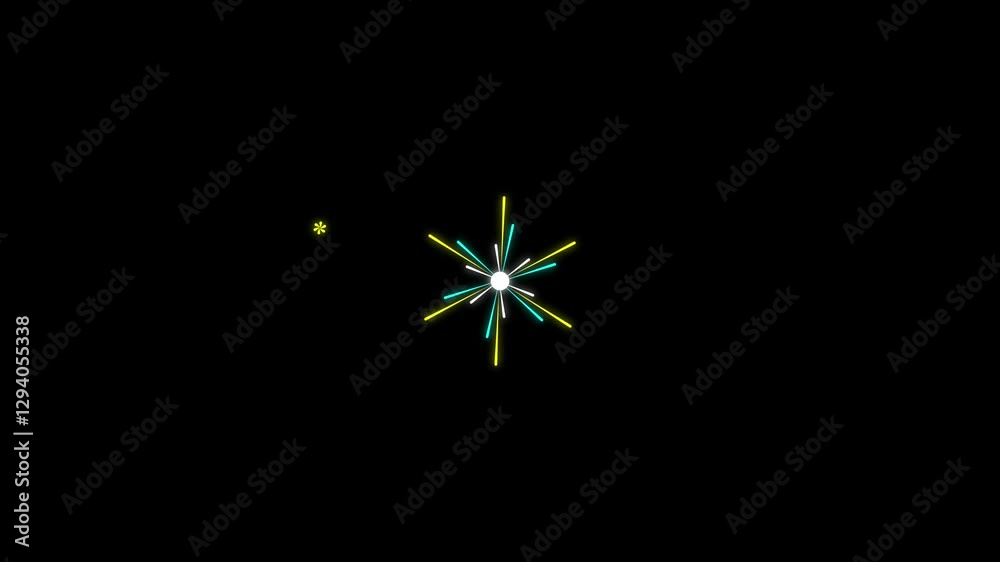 Explosive Motion Graphics: Shimmering Circle Blast on black Screen - 4K Explosive Motion Graphics: Shimmering Circle Blast on black Screen - 4K
