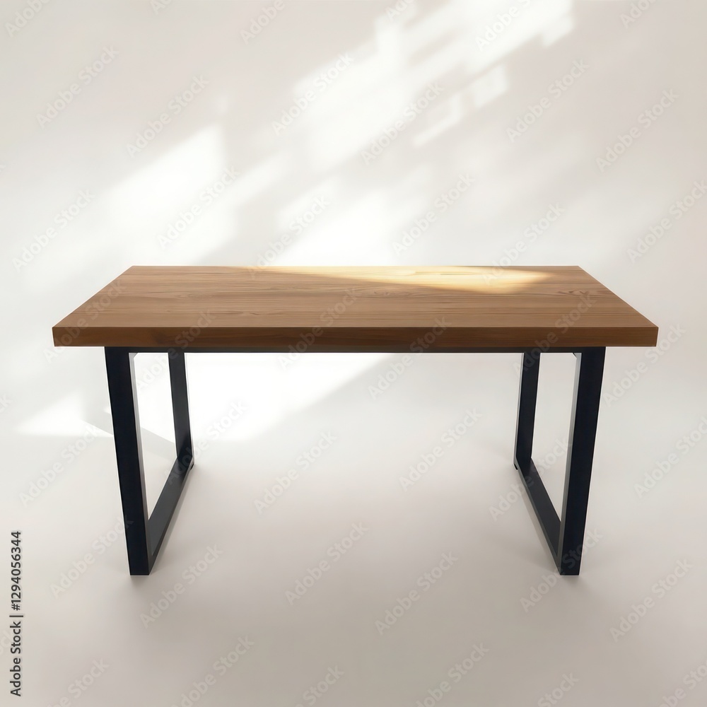 Fototapeta premium wooden table and chair