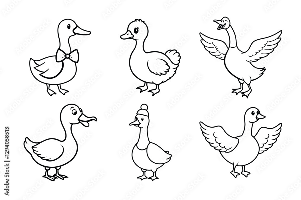 vector illustration of a duck vector illustration of a duck