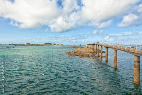 Wallpaper Mural Estacade de Roscoff, old sea bridge for the ferry to the Island of Batz Torontodigital.ca