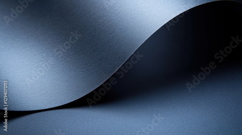 Elegant Curling Sheet of Fine Stationery Paper on Minimalist Background