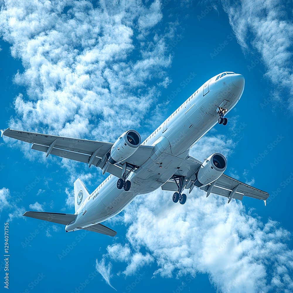 Fototapeta premium airplane in the sky
