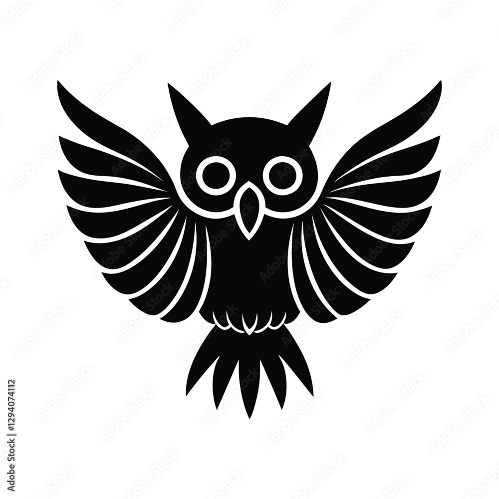 Obraz premium owl on white background