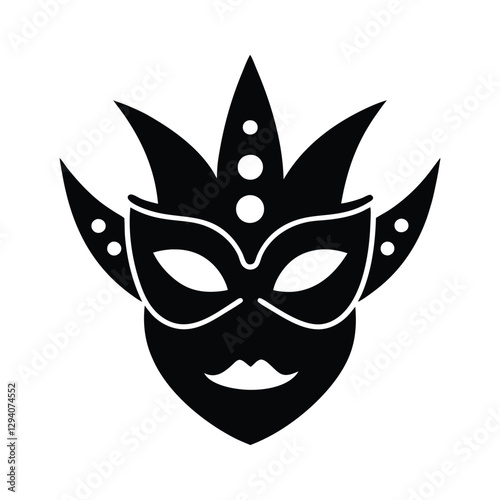 carnival mask isolated on white
