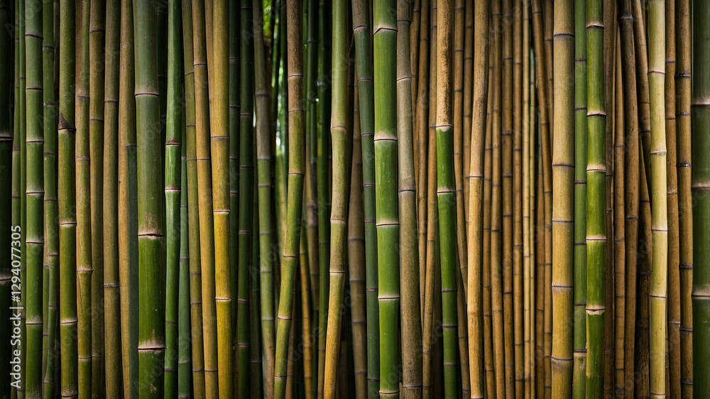 Fototapeta premium Bamboo Fence Texture background