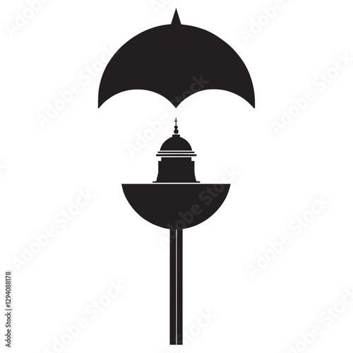 street lamp vector illustration
