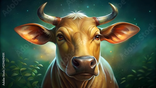 cow in water