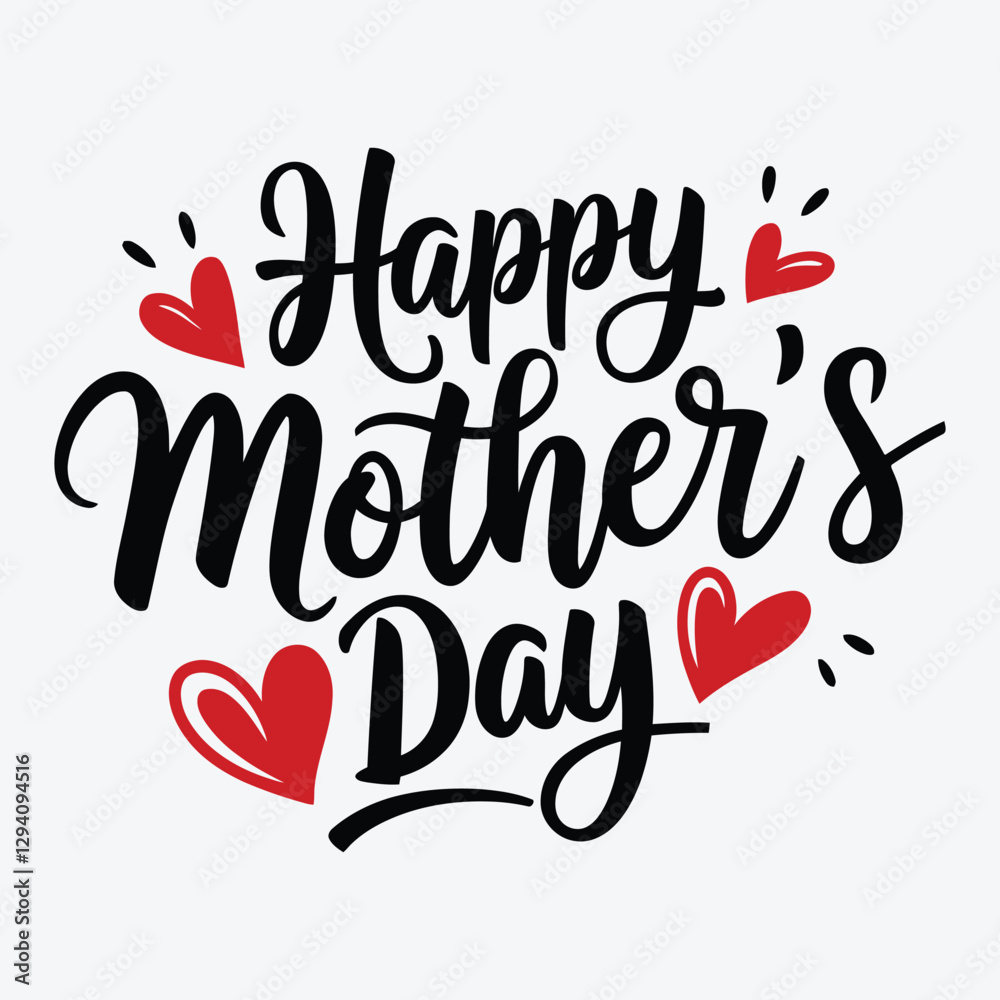 Happy Mother's Day typography design vector Happy Mother's Day typography design vector