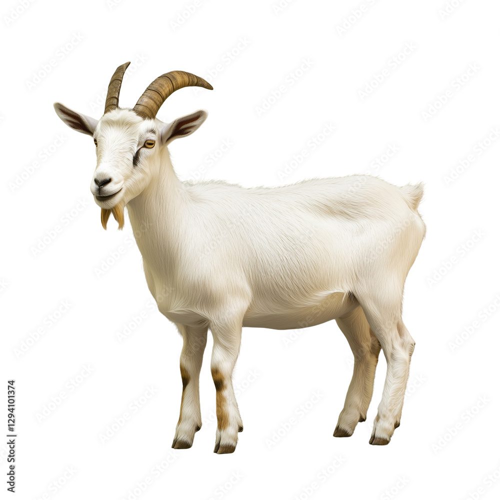 Goat Isolated On Transparent Background, perfect for agricultural designs, animal projects farm related visual content Goat Isolated On Transparent Background, perfect for agricultural designs, animal projects farm related visual content