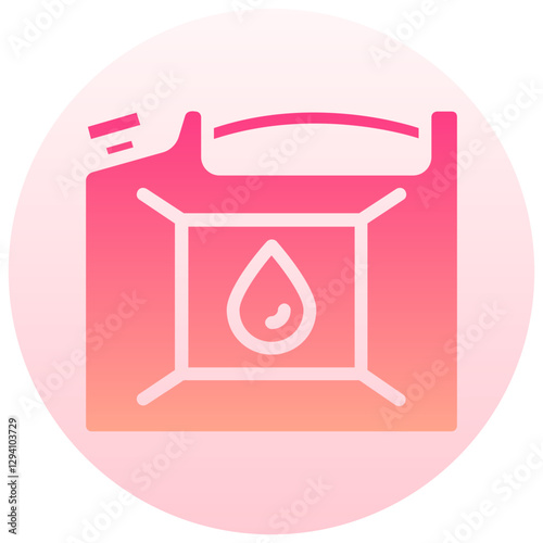 fuel tank vector round gradient icon