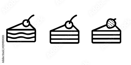 Bakery Icons Pack. Thin line icons set. Flaticon collection set. Simple vector icons
