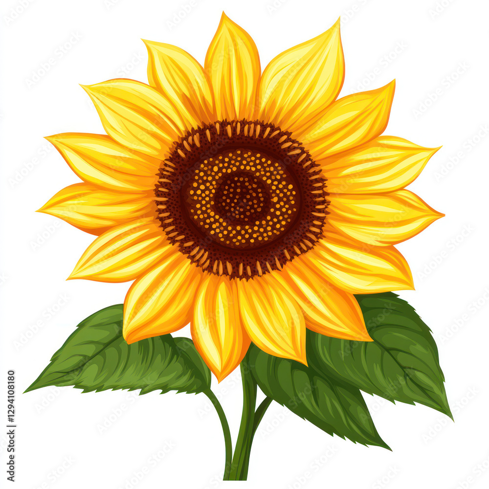 Fototapeta premium sunflower vector illustration