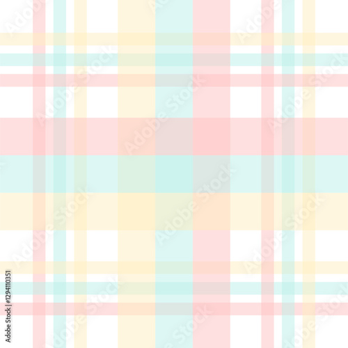 Light and airy pastel plaid pattern in soft hues. Ideal for baby shower designs, stationery, and gentle, feminine projects.