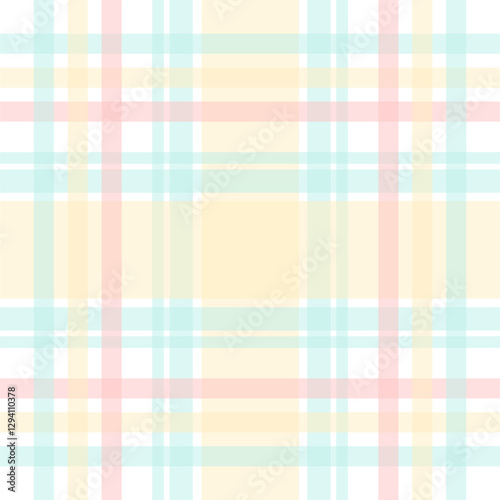 Light and airy pastel plaid pattern in soft hues. Ideal for baby shower designs, stationery, and gentle, feminine projects.