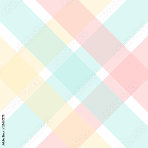 Light and airy pastel plaid pattern in soft hues. Ideal for baby shower designs, stationery, and gentle, feminine projects.