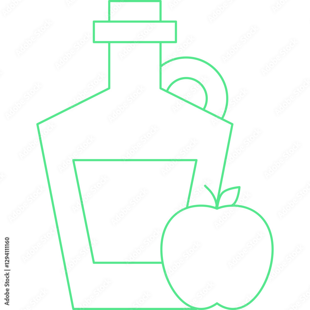 Apple Cider icon single vector illustration Apple Cider icon single vector illustration