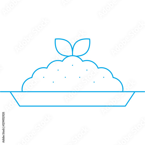 Risotto icon single vector illustration