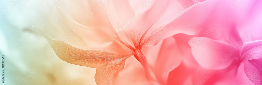 Abstract Background Delicate Pink Floral Macro with Translucent Petals and Soft Pastel Gradient Abstract Background Delicate Pink Floral Macro with Translucent Petals and Soft Pastel Gradient