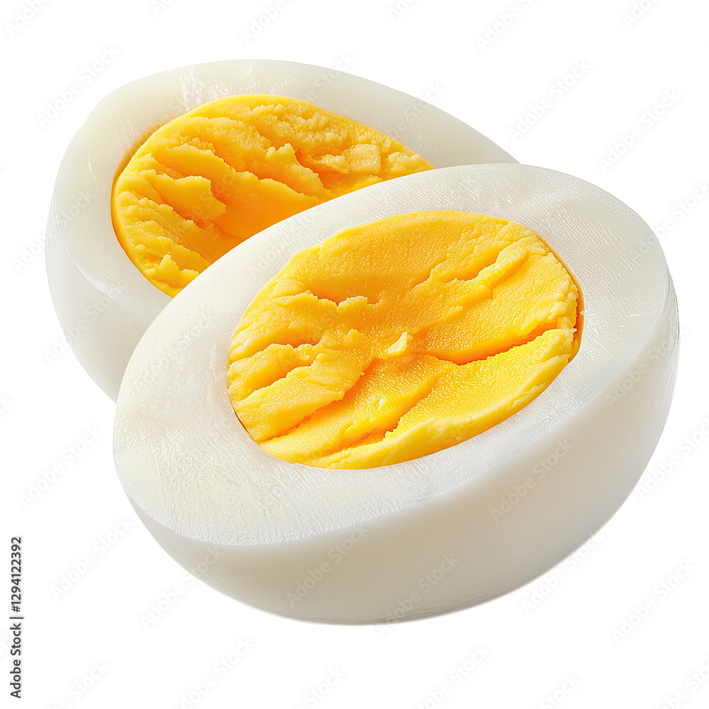 boiled slices egg isolated on transparent background boiled slices egg isolated on transparent background