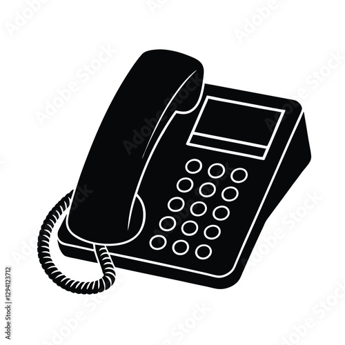 Sleek office phone design offering clear digital communication and work efficiency