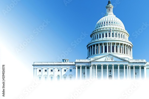 Capitol dome building exterior, Washington DC, USA