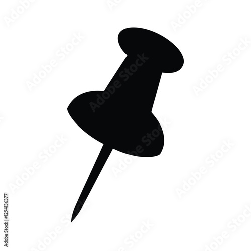 Vibrant pushpin vector image illustrating clear office notice and bulletin board concepts